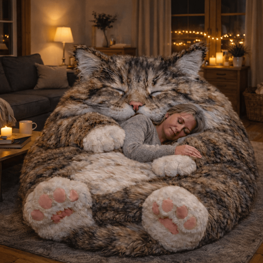 🐱 Fluffy cat sleeping bag – Soft, Warm & Purrfectly Cozy😴💤
