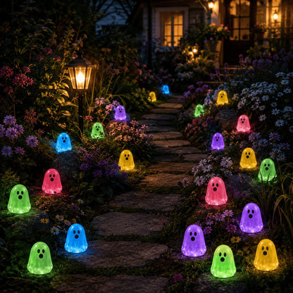 💥 LAST DAY 50% OFF👻 Glow-in-the-Dark Mini Ghosts – 8-Colour Halloween Mix