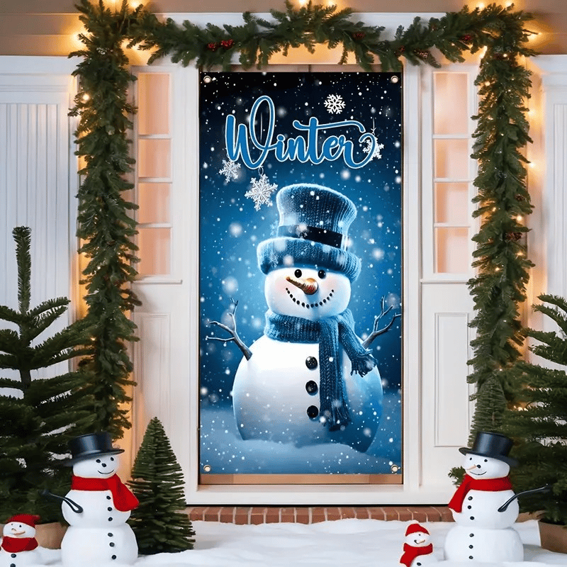 🎅Santa Claus Christmas Door Banner – 🎉Festive Holiday Entrance Decoration
