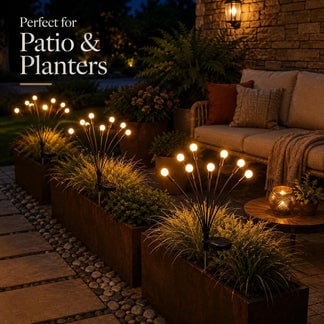 🎃Limited-Time Halloween Sale — 50% OFF-🐝✨8 LED Solar Powered Firefly Light - IPS65 Waterproof