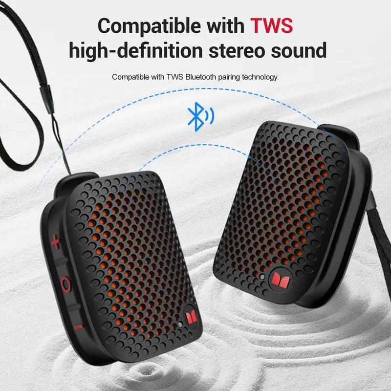 🔥80g Ultra-Light Magnetic Clip-On Speaker – IPX7 Waterproof & TWS Stereo for Outdoor & Travel