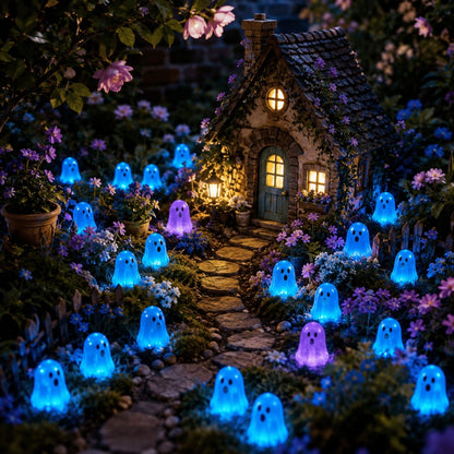 💥 LAST DAY 50% OFF👻 Glow-in-the-Dark Mini Ghosts – 8-Colour Halloween Mix