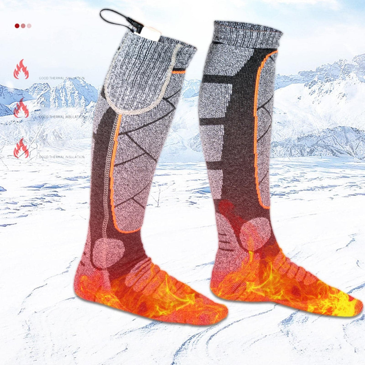 Rechargeable Heated Socks for Men Women