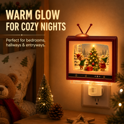 🎄Retro Christmas TV Plug-In Night Light
