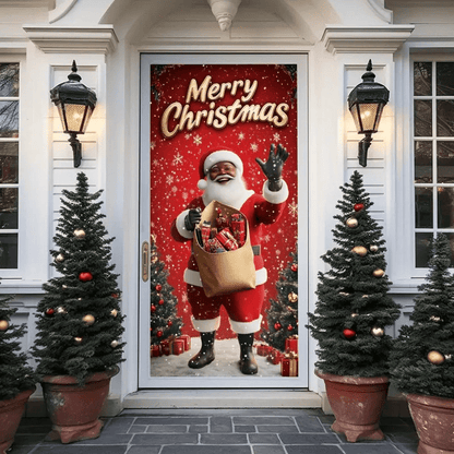 🎅Santa Claus Christmas Door Banner – 🎉Festive Holiday Entrance Decoration