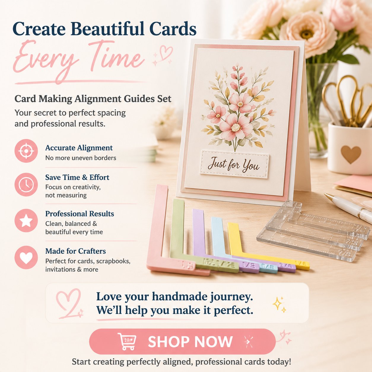 ✨ Create Perfect Handmade Cards – Alignment Guide Set for Clean & Balanced Crafting