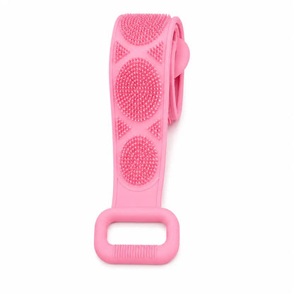 2-Pack Silicone Exfoliating Back Scrubber & Bath Brush with Handles