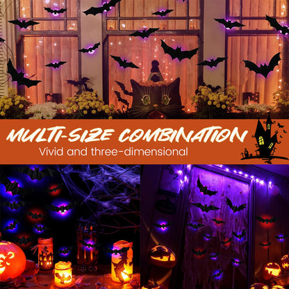 🦇Halloween 3D Lighted Bats