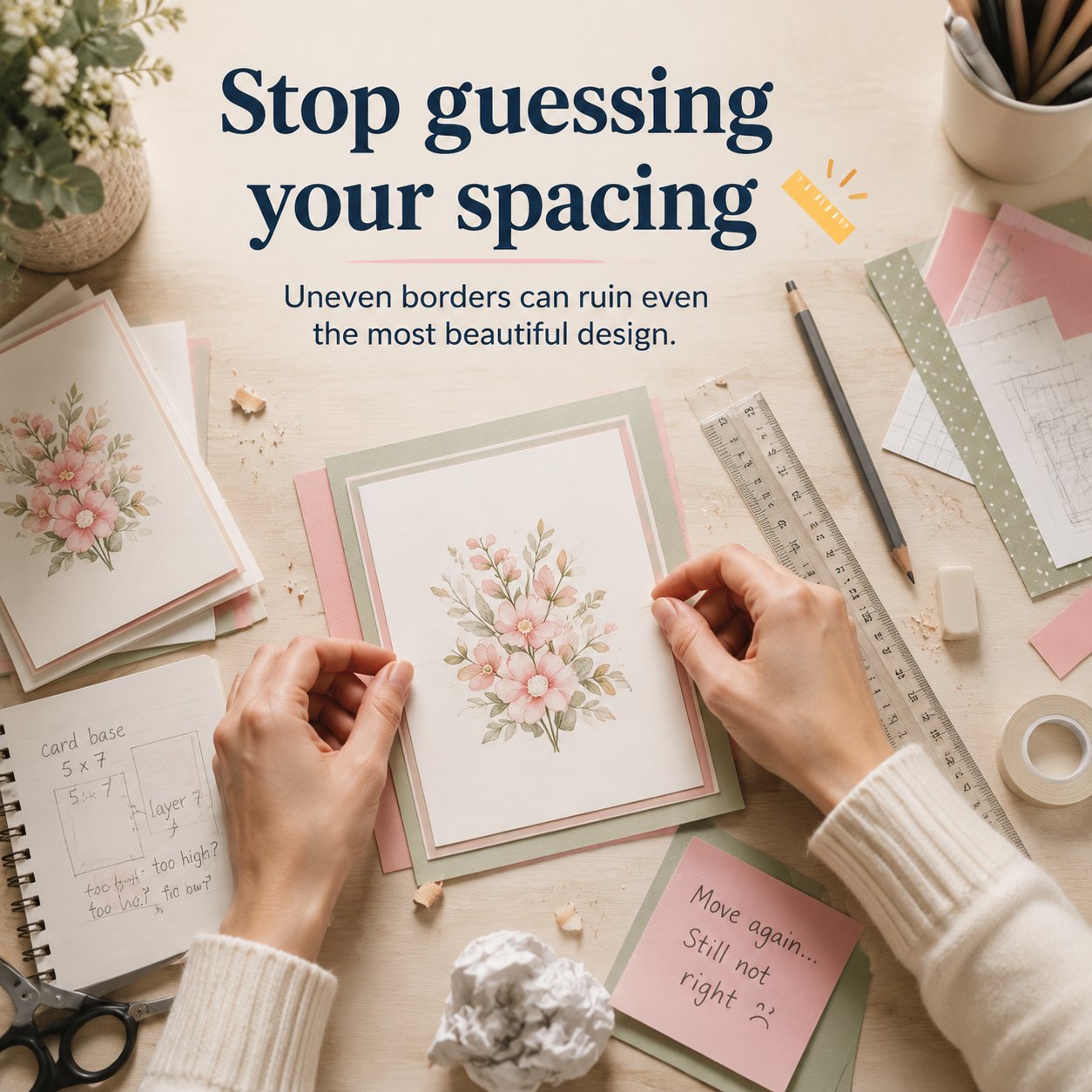 ✨ Create Perfect Handmade Cards – Alignment Guide Set for Clean & Balanced Crafting