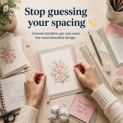 ✨ Create Perfect Handmade Cards – Alignment Guide Set for Clean & Balanced Crafting