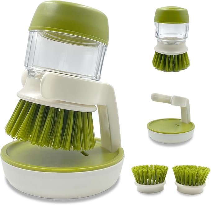 🔥 LAST DAY 49% OFF -🧽Soap Dispenser with Dish Brush and Storage Bracket