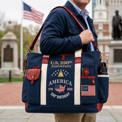 🎖️✨Carry America’s 250th Anniversary With Pride 🇺🇸-USA 250th Anniversary Edition Heavy-Duty Multifunctional Outdoor Tote Bag