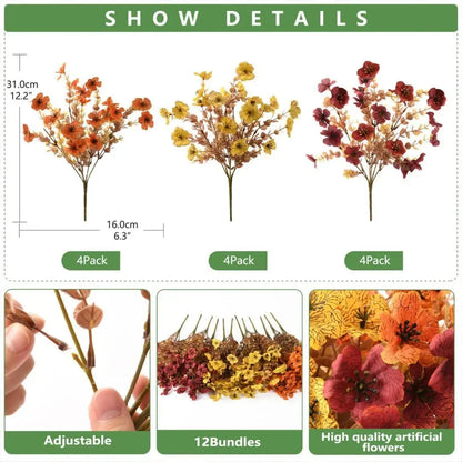 🍁Fall Outdoor Artificial Flowers - Harvest Festival Decorations