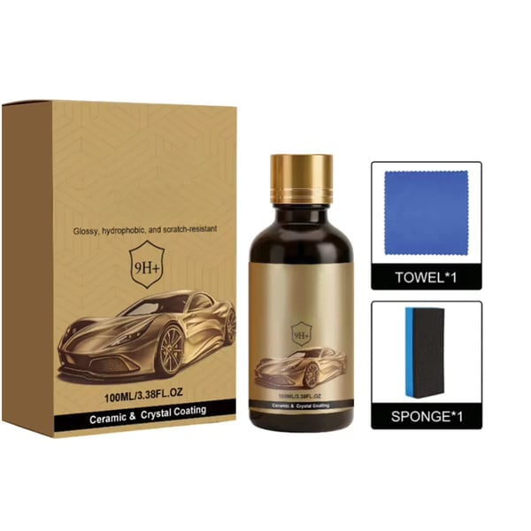 💝Ceramic Car Coating Kit - Deep Gloss, 9H+ Hardness & Extreme Hydrophobic Sh