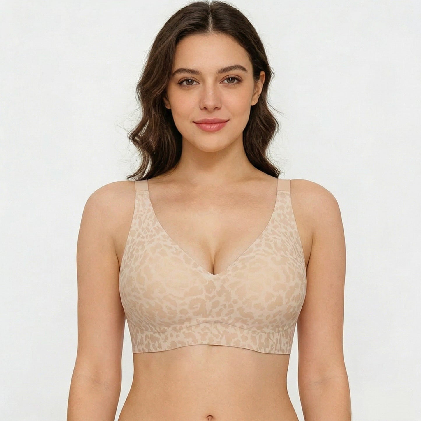 🏆LAST DAY SALE 49% OFF🔥Super Firming Leopard Print Wirefree Bra | Women Wirefree Bras👍No More Sagging Breasts