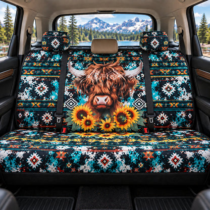🐂 Highland Cow Western Car Seat Covers