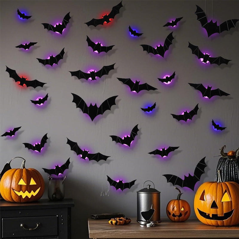🦇Halloween 3D Lighted Bats