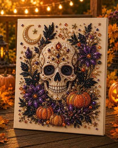 💥 Last Day 49% OFF – 🧙‍♀️✨ Halloween Pearl Art DIY Kit – Turn Tiny Pearls into Spooky-Cute Magic
