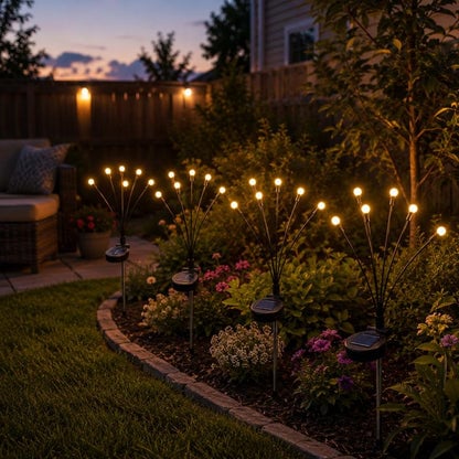 🎃Limited-Time Halloween Sale — 50% OFF-🐝✨8 LED Solar Powered Firefly Light - IPS65 Waterproof