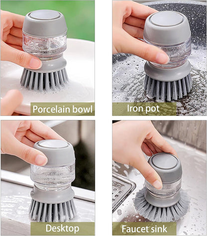 🔥 LAST DAY 49% OFF -🧽Soap Dispenser with Dish Brush and Storage Bracket