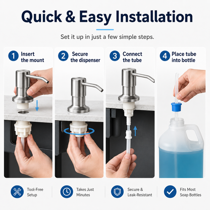 🔥 Last Day 50% OFF - 🫧 Kitchen Sink Soap Dispensers ✨