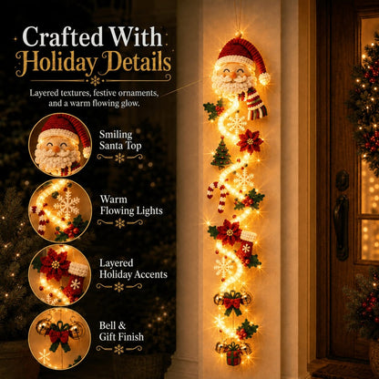 ⏳ Last day! 49% OFF – 🎄✨🎅MerryCascade™ Glowing Christmas Door Hanger