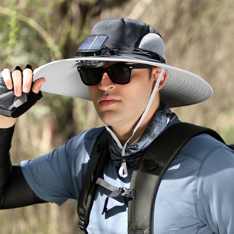 🎁 2026 NEW 3-Fan Solar Cooling Hat – The Father's Day Gift He'll Actually Use 🌬️☀️