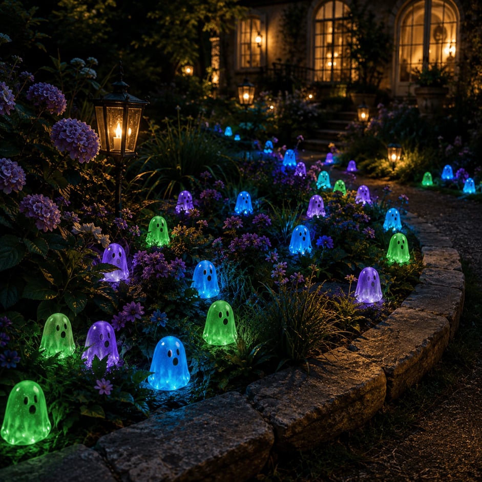💥 LAST DAY 50% OFF👻 Glow-in-the-Dark Mini Ghosts – 8-Colour Halloween Mix