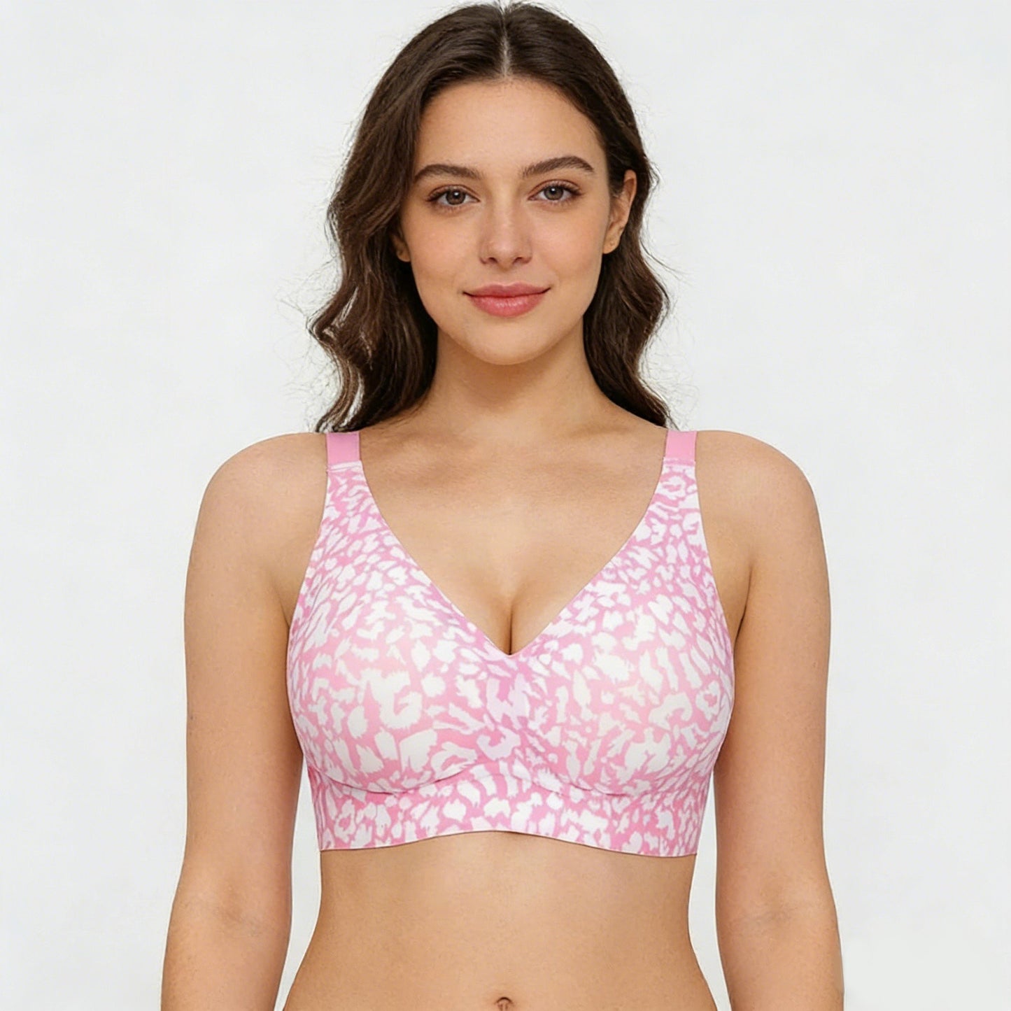 🏆LAST DAY SALE 49% OFF🔥Super Firming Leopard Print Wirefree Bra | Women Wirefree Bras👍No More Sagging Breasts