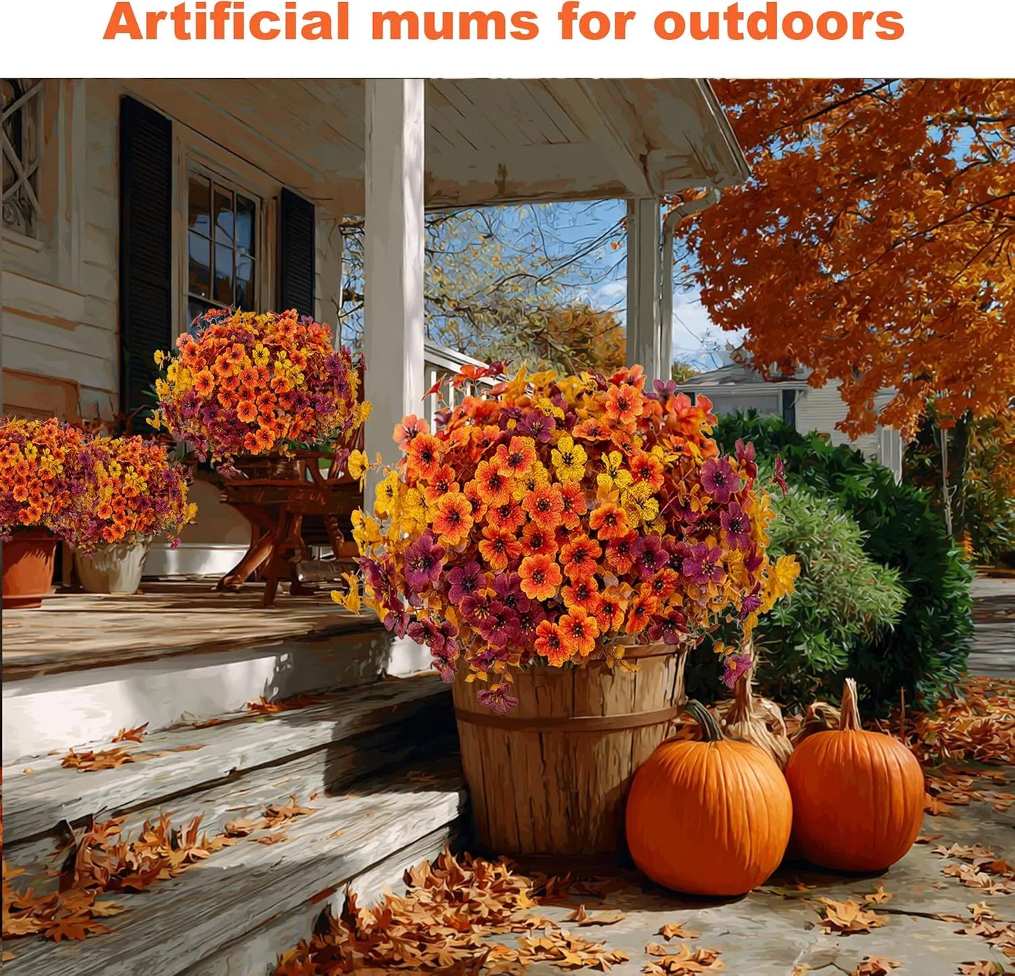 🍁Fall Outdoor Artificial Flowers - Harvest Festival Decorations