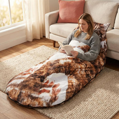 🐱 Fluffy cat sleeping bag – Soft, Warm & Purrfectly Cozy😴💤