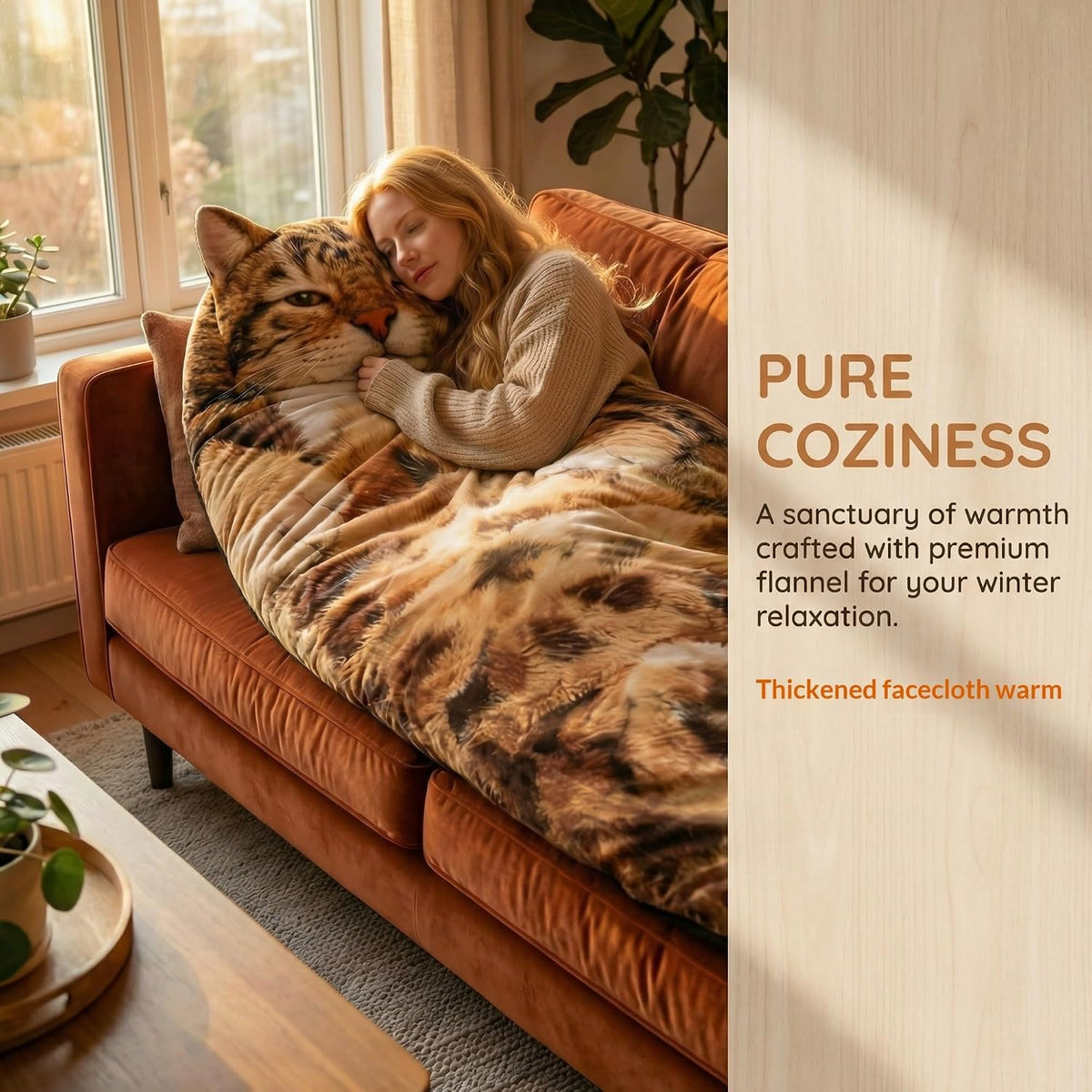 🐱 Fluffy cat sleeping bag – Soft, Warm & Purrfectly Cozy😴💤