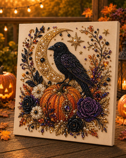 💥 Last Day 49% OFF – 🧙‍♀️✨ Halloween Pearl Art DIY Kit – Turn Tiny Pearls into Spooky-Cute Magic
