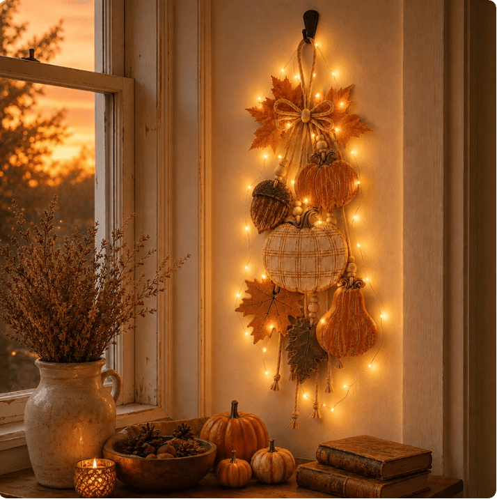 🔥LAST DAY 43% OFF - 🎃Rustic Harvest WoodenDoor Hanger
