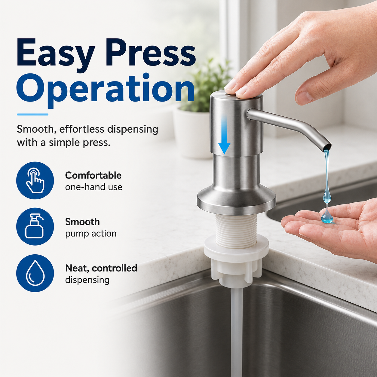 🔥 Last Day 50% OFF - 🫧 Kitchen Sink Soap Dispensers ✨