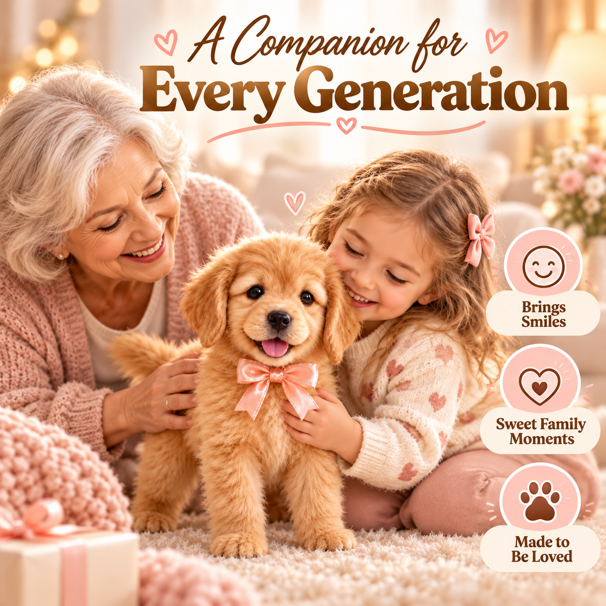 🎄 49% OFF – Realistic Robot Golden Retriever Puppy