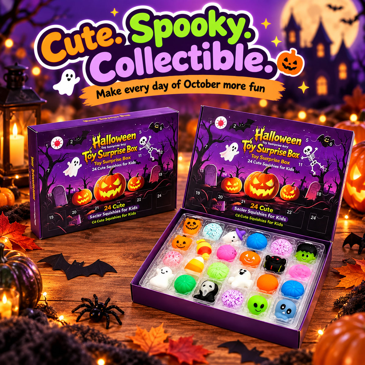 🎃24-Piece Halloween Squishy Surprise Box