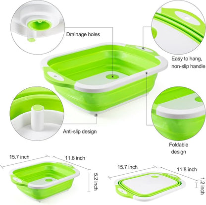 🔥🌡️Last Day Promotion 59% Off🍗🥗BBQ & Meal Prep Tub | Collapsible Prep Tub🍖🏕️