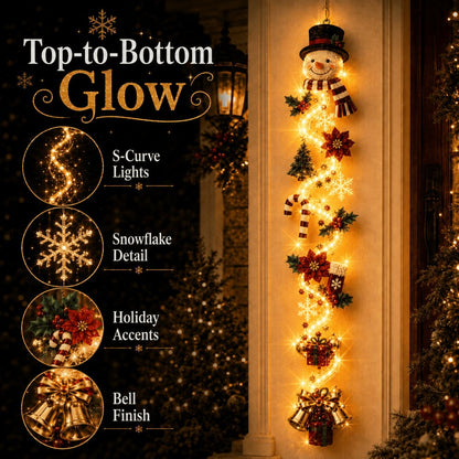 ⏳ Last day! 49% OFF – 🎄✨🎅MerryCascade™ Glowing Christmas Door Hanger