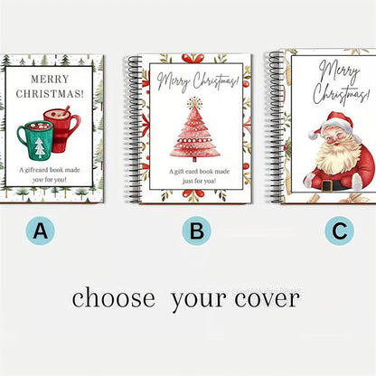 ✨Christmas Promotion 49% OFF -🎁DIY Spiral Bound Christmas Gift Card Album Book