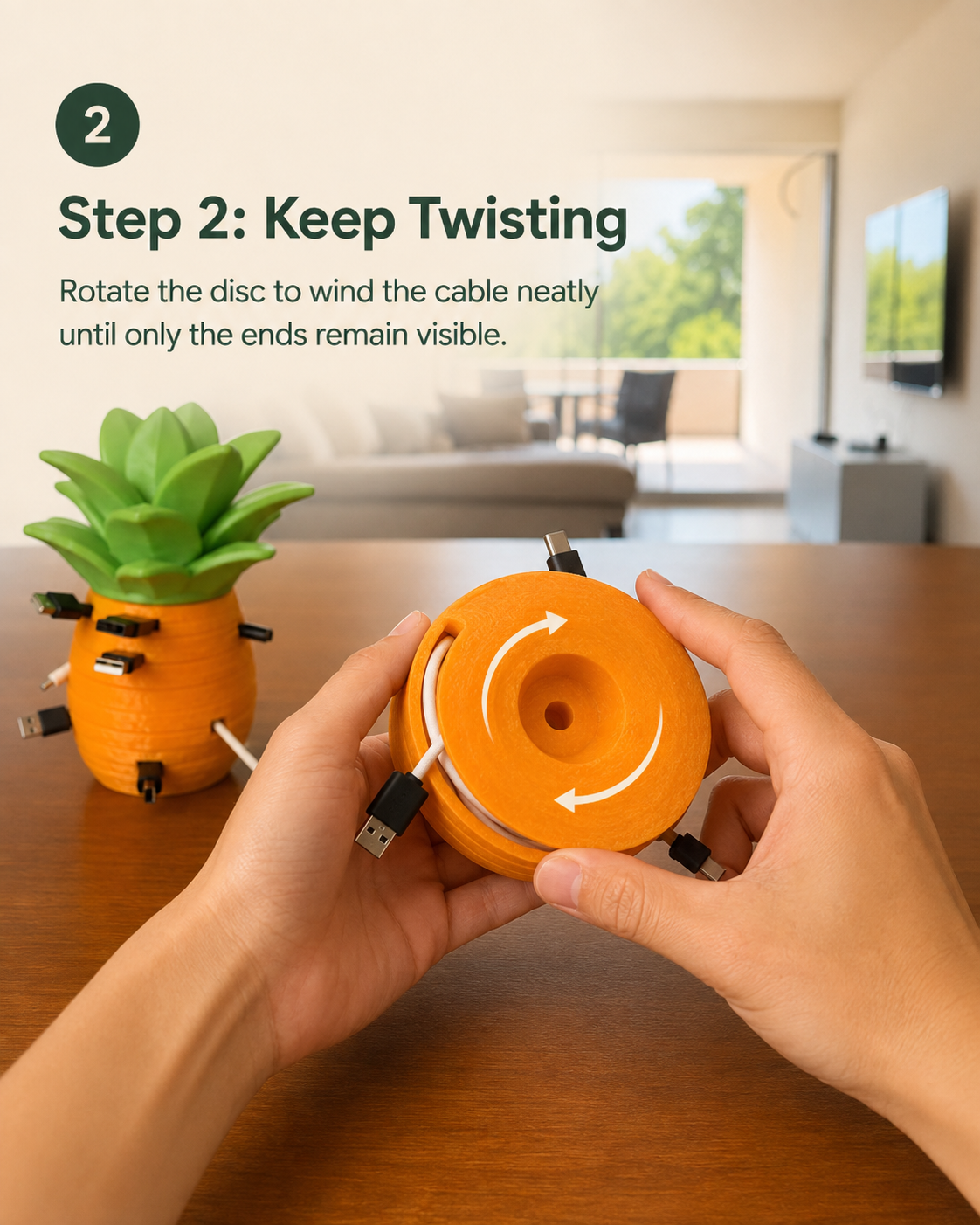 Pineapple Cable Organizer