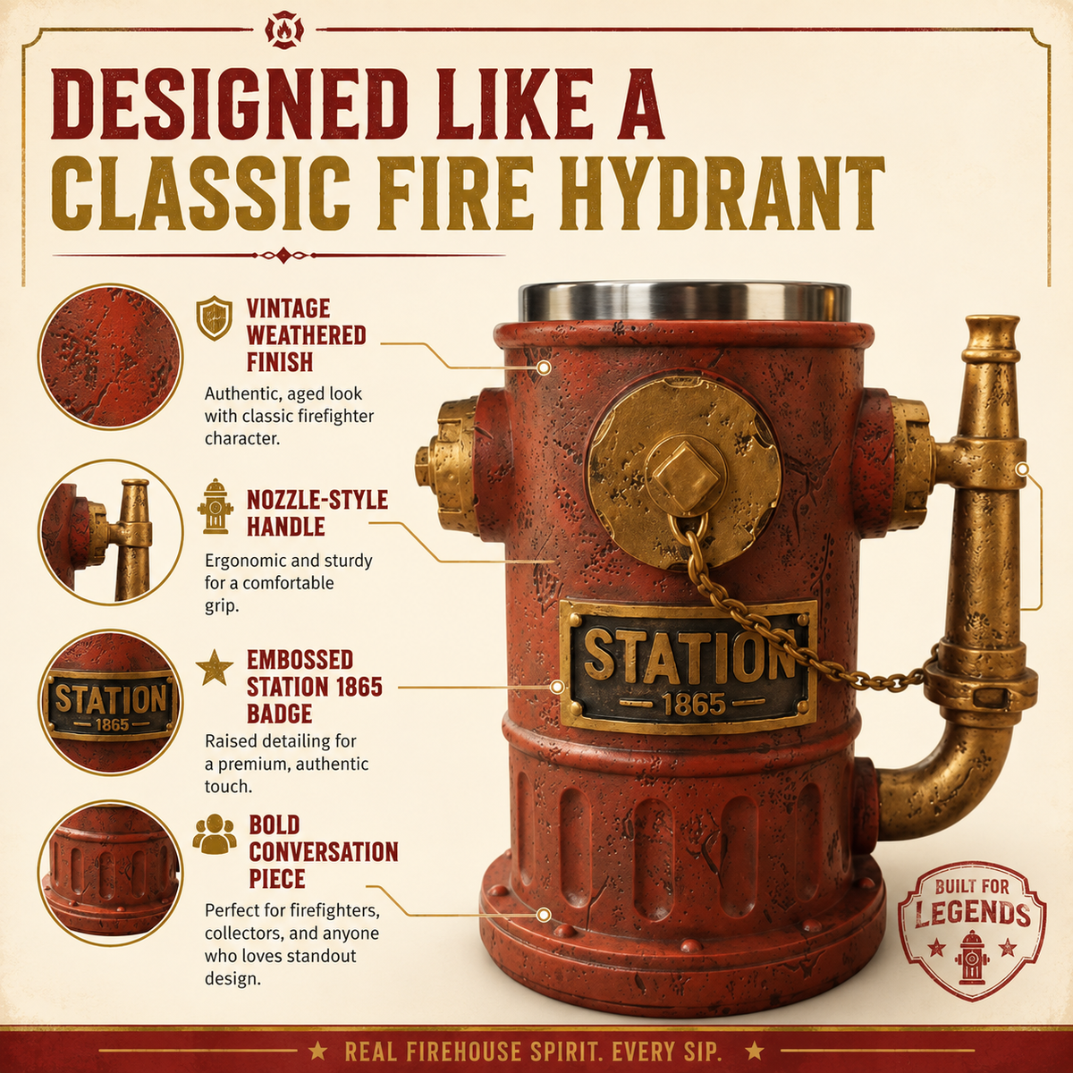 🔥 Limited Time 49% OFF - 🚒 Firefighter Hydrant Mug – A Tribute To Courage, Sacrifice & America’s Heroes