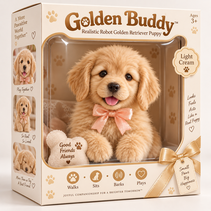 🎄 49% OFF – Realistic Robot Golden Retriever Puppy