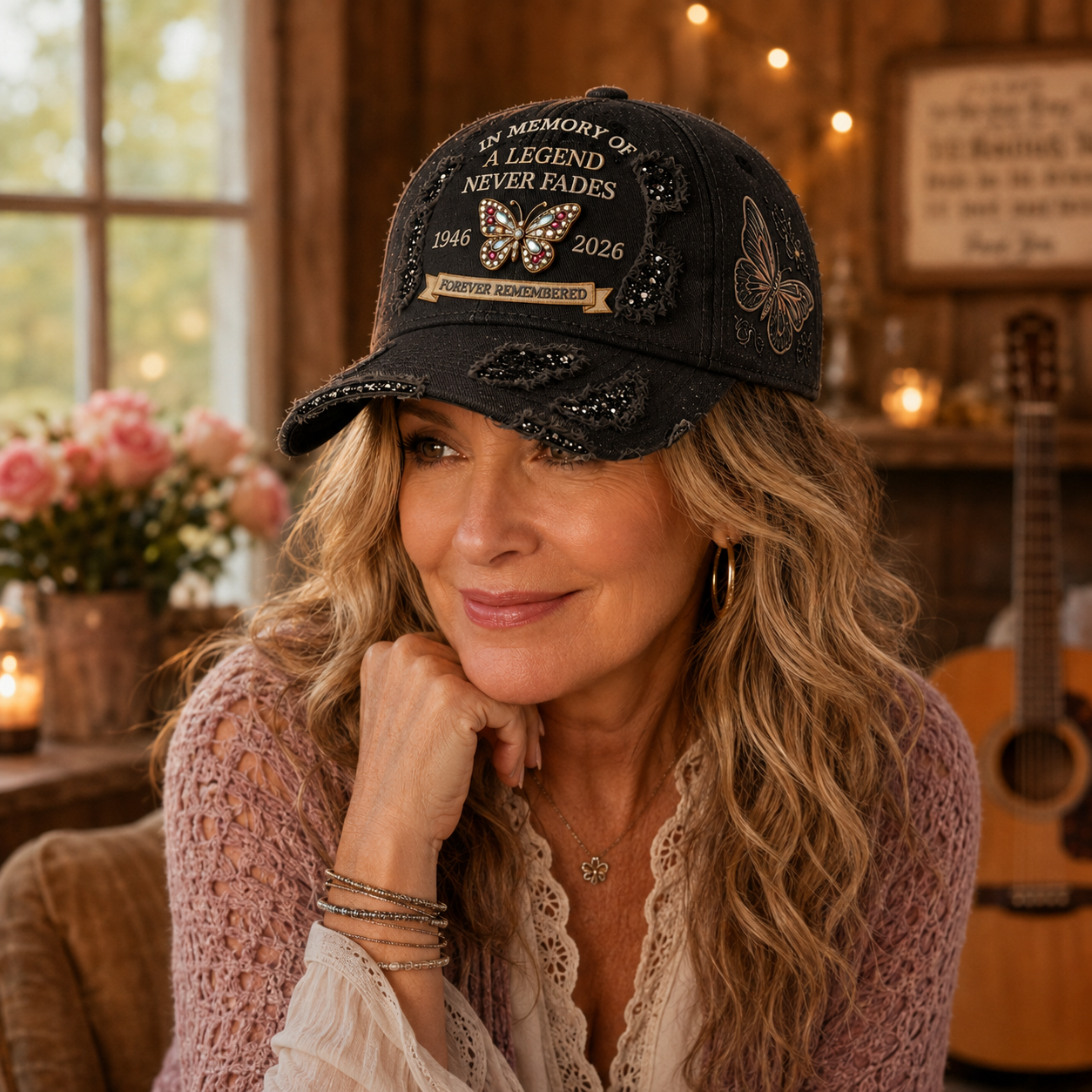 🦋✨Legacy Butterfly Tribute Cap | ❤️ A Timeless Keepsake Full of Memories