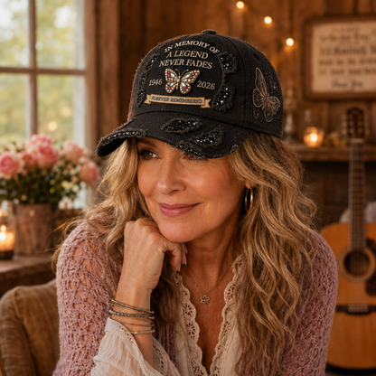 🦋✨Legacy Butterfly Tribute Cap | ❤️ A Timeless Keepsake Full of Memories