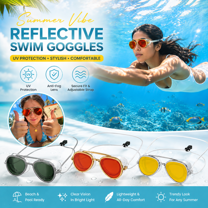 🌞LIMITED-TIME 50% OFF - 😎✨ SummerVibe Reflective Swim Goggles