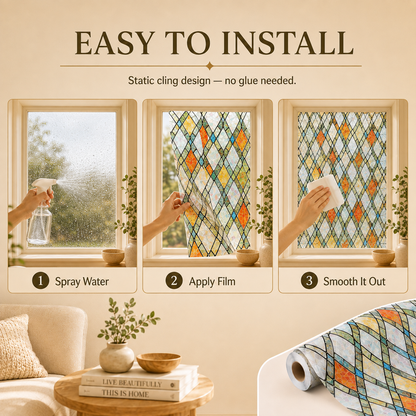 🔥 Limited Time 49% OFF - 🌈 Decorative Window Film | Turn Any Window Into Stunning Stained Glass Art