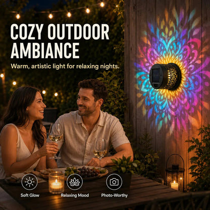💡💓Surprise Price: Only $15.99!!🔥Solar-Powered Mandala Projector Light🎁🏠