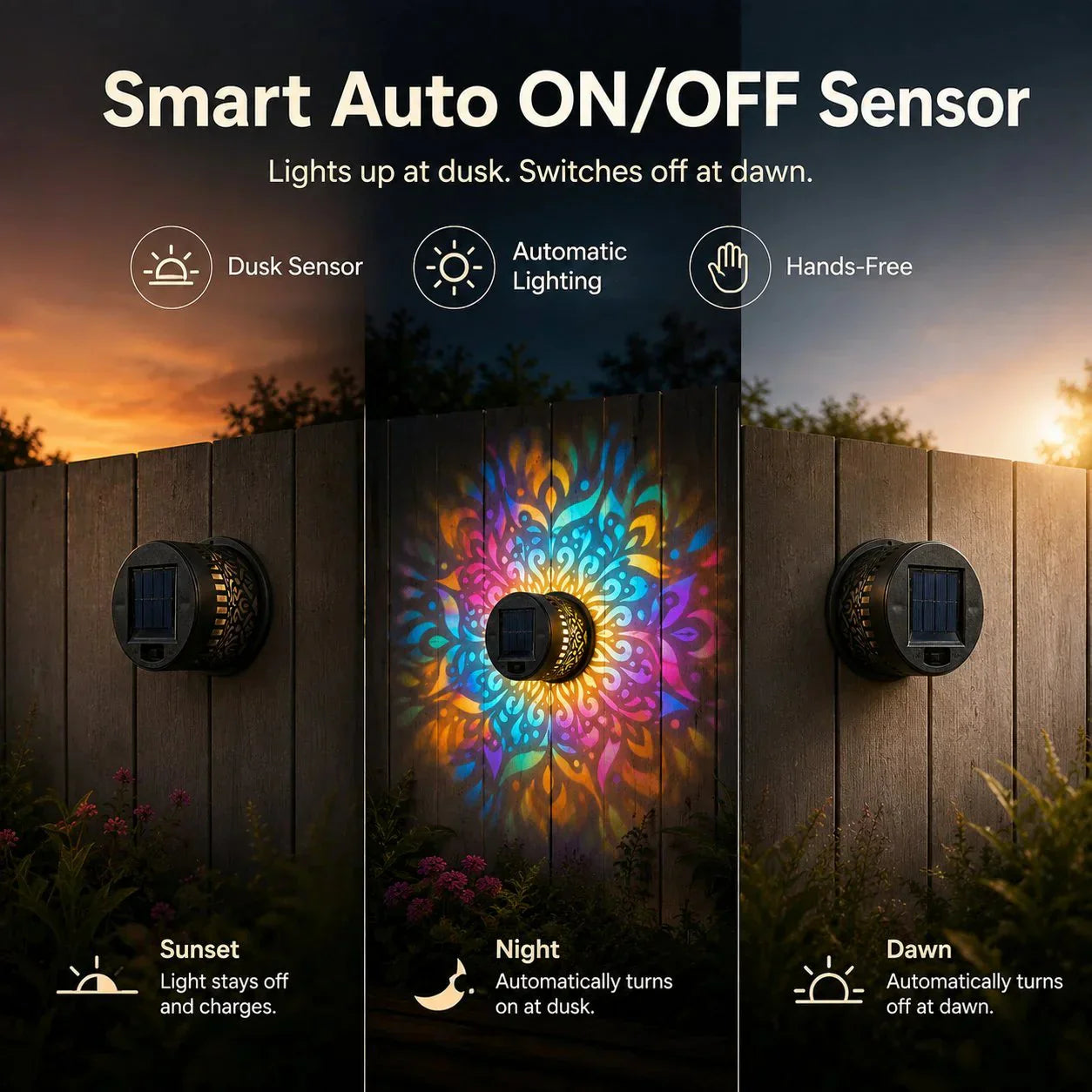 💡💓Surprise Price: Only $15.99!!🔥Solar-Powered Mandala Projector Light🎁🏠