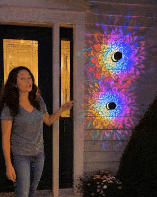 💡💓Surprise Price: Only $15.99!!🔥Solar-Powered Mandala Projector Light🎁🏠